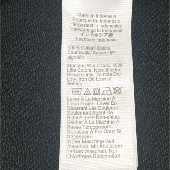 J. Crew Original Puff Sleeve Sweatshirt Dress Black Med Long Sleeve Shift BA957 - Picture 9 of 11